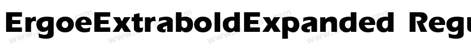 ErgoeExtraboldExpanded Regular字体转换